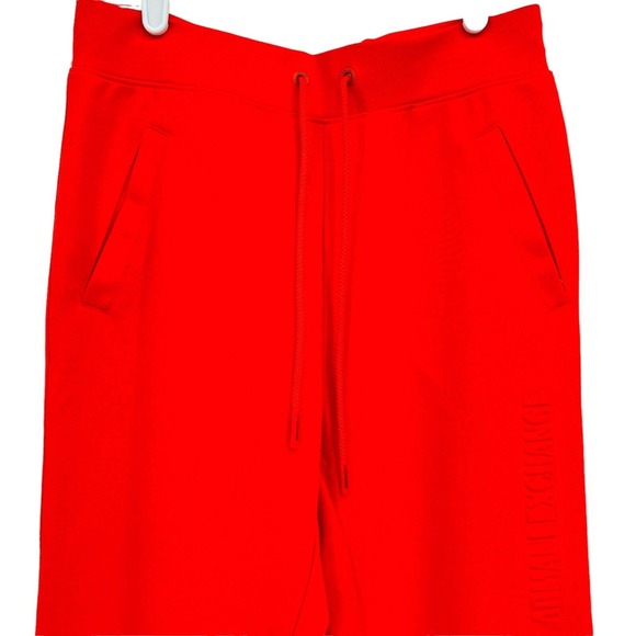 A/X Armani Exchange Active Women Drawstring Debossed Logo Joggers Red Size XS - Picture 3 of 13